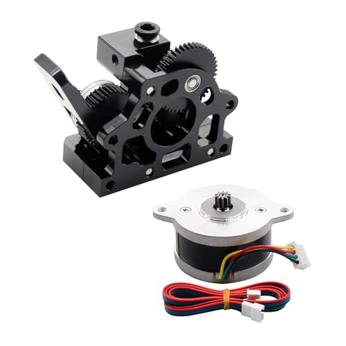 Doppelgetriebe-Extruder HGX-LITE-Extruder gehärteter Stahl Reduktionsgetriebe Hochgeschwindigkeitsmotor für CR10 Ender3 3D-Drucker von Kingke