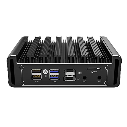 Core-i5 1135G7 Mini PC Upgrade Firewall Appliance, 8GB RAM 128GB SSD, VPN, Router PC, 4 x Intel 2.5GbE I225-V LAN, DP, HDMI, AES-NI von KingnovyPC