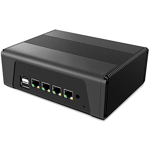 KingnovyPC 4 LAN i226 2.5GbE LAN Firewall Mini PC AMD Ryzen 7 5800U, Internal 8010 Fan, Barebone, 4*USB, HDMI, DP, Type-C, TF, 4K Display, Ethernet AES-NI VPN Router PC, Openwrt, Micro Appliance von KingnovyPC