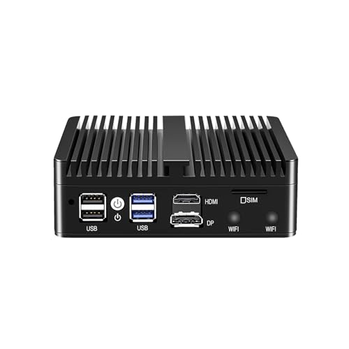 KingnovyPC N100 Firewall Micro Appliance, Mini PC, Nano PC, AES-NI, VPN, Fanless, Router PC with 16G RAM 256G SSD, 4 x i226-V 2.5GbE RJ45 LAN, Compatible with Pf-sense2.7 Office Computer von KingnovyPC