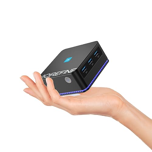 KingnovyPC Pocket Mini PC 12. Gen N100 Quad Core Windows 11 8GB DDR5 4800MHz Max 128GB SSD Gaming PC Büro Computer Dual LAN 3x4K WiFi6 von KingnovyPC