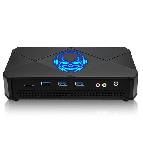 KingnovyPC Ryzen 7 5800H Mini PC, 64GB DDR4 RAM 2TB SSD Micro PC, Win11 Pro Mini Desktop Computer Unterstützung 4K@60Hz Triple Display/WiFi 6/BT5.2, 8C/16T, bis zu 4.4Ghz von KingnovyPC