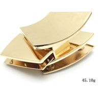 Knopfverschluss 10 Stück Diy Handgemachte Tasche Zubehör Zinklegierung Druckguss Dekotasche Mortise Lock Light Gold von Kingnuo