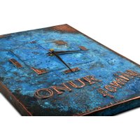 Benutzerdefinierte Kupfer Patina Wanduhr | Personalisierte Rustikale Wanddekor Perfektes Geburtstagsgeschenk Benutzerdefinierte Kupfer Patina Wanduhr | Personalisierte Rustikale Wanddekor Perfektes Geburtstagsgeschenk von KingofCopperArt