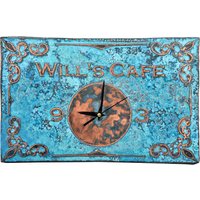 Handgemachte Design Personalisierte Kupfer Wanduhr | Oxidierte Patina Wanddeko Küchen Personalisiertes Geschenk von KingofCopperArt