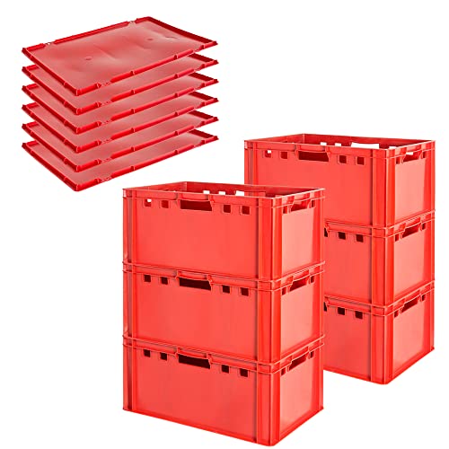 Fleischkiste E3 mit Deckeln Fleischkiste Rot Fleischerkiste Fleischkisten Kiste Fleischkiste Eurobox Lebensmittelecht 60 x 40 Metzgerkiste Auswahl Kingpower, Anzahl:6 Fleischkiste E3 mit Deckeln Fleischkiste Rot Fleischerkiste Fleischkisten Kiste Fleischkiste Eurobox Lebensmittelecht 60 x 40 Metzgerkiste Auswahl Kingpower, Anzahl:6 von Kingpower
