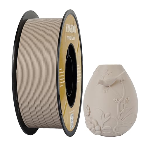Kingroon Verbessertes mattes 3D-Drucker-Filament, 3D-Drucker-Filament, PLA-Filament, matt, 1,75 mm (PLA matt, matte Haut) von Kingroon
