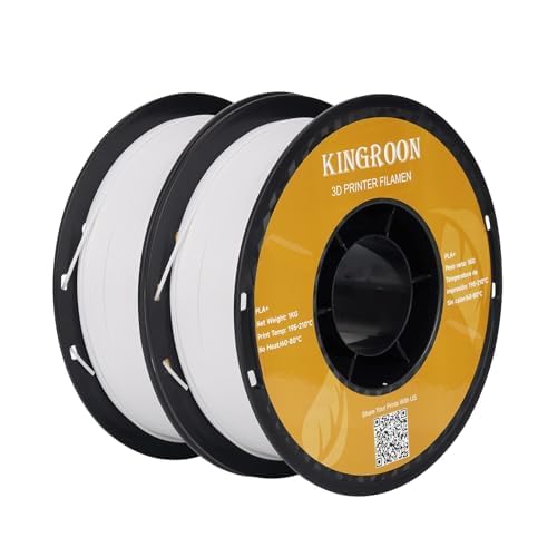 kingroon 3D Printer Filament PLA 3D-Druckerfilament,… (Poly Milchsäure +, Doppelte schwarze Pla+) von Kingroon