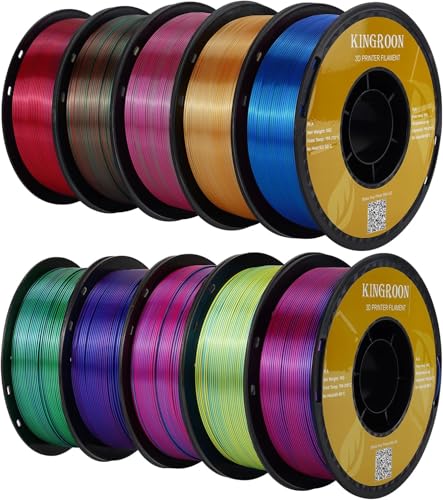 kingroon 3D Printer Filament PLA 3D-Druckerfilament,… (Polyethylen -Terephthalatglykol, Multi -Color Pla) von Kingroon
