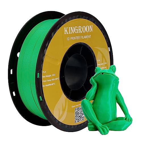 kingroon 3D Printer Filament PLA 3D-Druckerfilament,… (Polymilchsäure, Grünes PLA) von Kingroon
