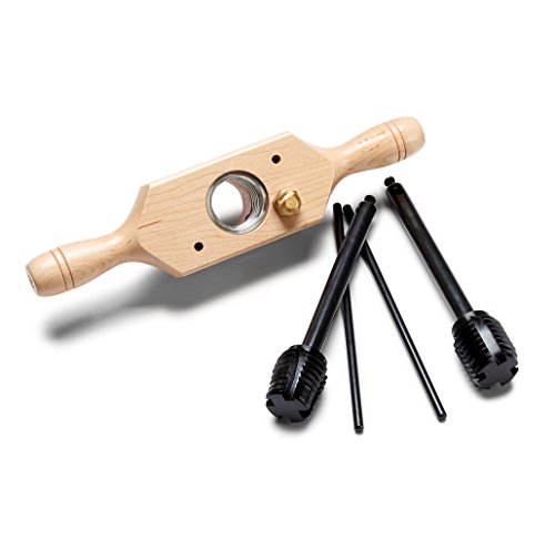 Kings County Tools Gewindebohrer- und Schneideisen-Set | 3,8 cm Größe | schneidet Außen- und Innengewinde | Zweihand-Gewindebox | Bodengewindebohrer | langlebige Stahlschneider mit Aluminium-Verschleißbeschlägen Kings County Tools Gewindebohrer- und Schneideisen-Set | 3,8 cm Größe | schneidet Außen- und Innengewinde | Zweihand-Gewindebox | Bodengewindebohrer | langlebige Stahlschneider mit Aluminium-Verschleißbeschlägen von Kings County Tools