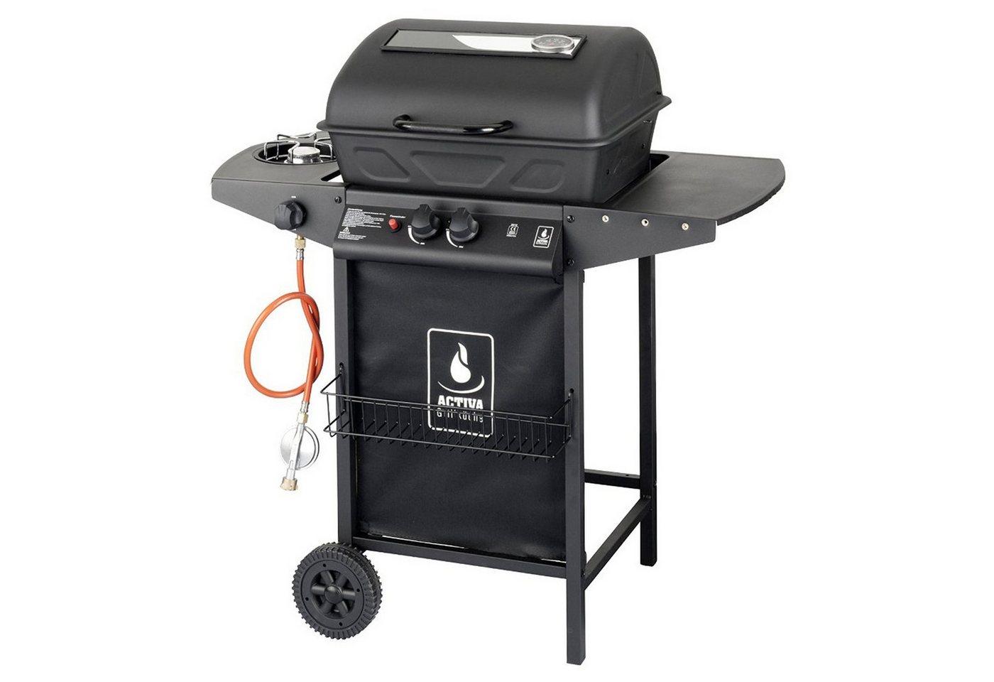 Kingsale Gasgrill Lavastein Gasgrill 5,5 KW + Seitenbrenner 2,5 KW, Thermometer, Abdeckhaube Kingsale Gasgrill Lavastein Gasgrill 5,5 KW + Seitenbrenner 2,5 KW, Thermometer, Abdeckhaube von Kingsale
