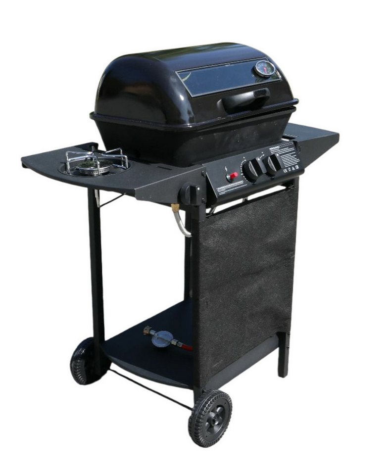 Kingsale Gasgrill Premium Gas Grill mit stufenlos reglbaren 5,5 KW Hauptbrenner, Abdeckhaube mit Thermometer Kingsale Gasgrill Premium Gas Grill mit stufenlos reglbaren 5,5 KW Hauptbrenner, Abdeckhaube mit Thermometer von Kingsale