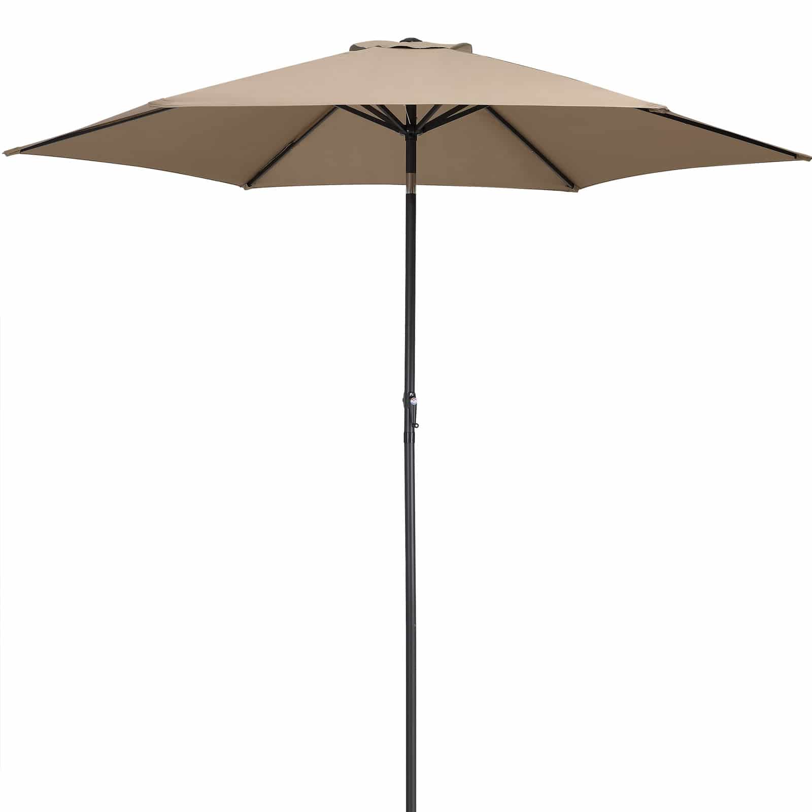 Sonnenschirm Taupe Alu Ø300cm UV-Schutz 50+ von Kingsleeve®