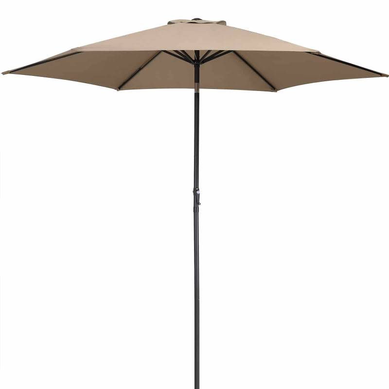 Sonnenschirm Taupe Alu Ø300cm UV-Schutz 80+ von Kingsleeve®