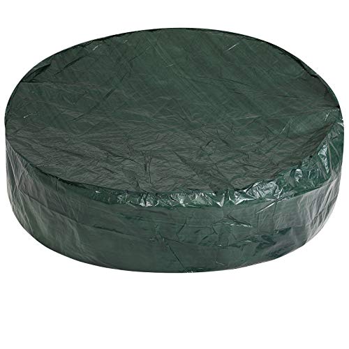 KINGSLEEVE® Abdeckung Abdeckplane Sonneninsel Wasserabweisend 236 x 67 cm Rund PE Schutzhülle Abdeckhaube Gartenmöbel Plane von Kingsleeve