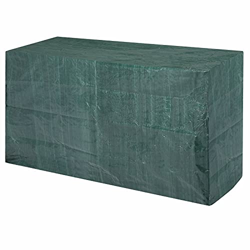 Kingsleeve® Abdeckung Gartenmöbel Winterfest PE UV-beständig Garten Keller Abdeckplane Sitzbank 162x65x88cm Schutzhülle Doppelnaht Zugband Kordelstopp von Kingsleeve