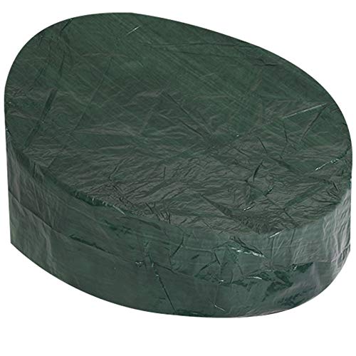 Kingsleeve® Abdeckung Abdeckplane Sonneninsel Wasserabweisend 229 x 188 x 90-50 cm Oval PE Schutzhülle Abdeckhaube Gartenmöbel von Kingsleeve