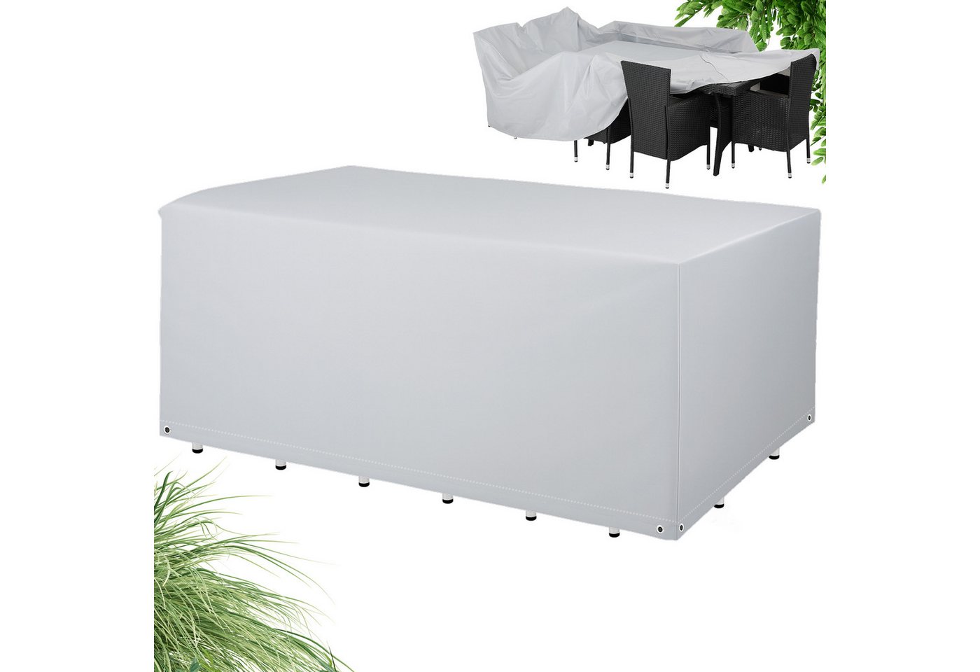 Kingsleeve Gartenmöbel-Schutzhülle Oxford, Outdoor Abdeckplane für Gartentisch Balkonmöbel Schutzhülle 308x138cm Kingsleeve Gartenmöbel-Schutzhülle Oxford, Outdoor Abdeckplane für Gartentisch Balkonmöbel Schutzhülle 308x138cm von Kingsleeve