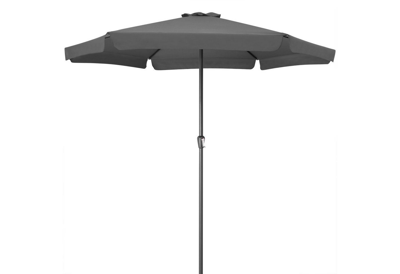 Kingsleeve Sonnenschirm, 330 cm Leichtgängiges Kurbelsystem UV Schutz 50+ Wasserabweisend Windöffnung für stabilen Stand Robustes Aluminium Zweiteiliger Mast Stabile Verstrebungen Marktschirm Gartenschirm Terrassenschirm von Kingsleeve