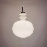 Große Weiße Glaspendelleuchte Xl Von Peill Und Putzler von KingsmanDesignNL