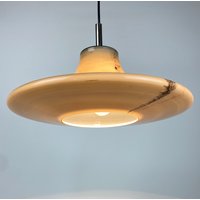 Großes Braunes Rauchglas-Ufo Von Peill Und Putzler Pendelleuchte 1970 Großes Braunes Rauchglas-Ufo Von Peill Und Putzler Pendelleuchte 1970 von KingsmanDesignNL