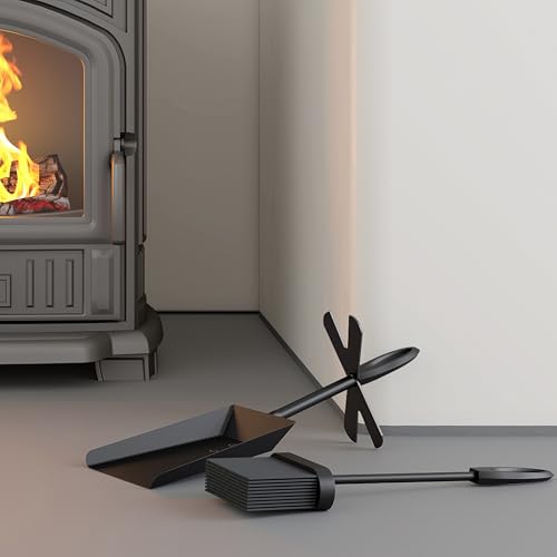 Kingson Schwarzes Kaminschaufel- und Bürsten-Set, 38 x 12,5 x 12 cm, Kaminzubehör, stilvolles Kamin-Begleiter-Set für Kaminwartung Kingson Schwarzes Kaminschaufel- und Bürsten-Set, 38 x 12,5 x 12 cm, Kaminzubehör, stilvolles Kamin-Begleiter-Set für Kaminwartung von Kingson