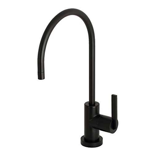 Kingston Brass KS8190CTL Continental Wasserfilter-Wasserhahn mit 1/4-Drehung, Matte Black, 5-7/8" in Spout Reach Kingston Brass KS8190CTL Continental Wasserfilter-Wasserhahn mit 1/4-Drehung, Matte Black, 5-7/8" in Spout Reach von Kingston Brass