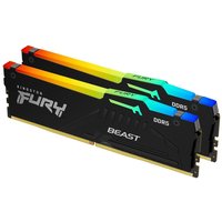 Kingston FURY Beast RGB DDR5 Kit, 32 GB: 2 x 16 GB, DIMM 288-PIN, 6000 MHz, PC5-48000 von Kingston