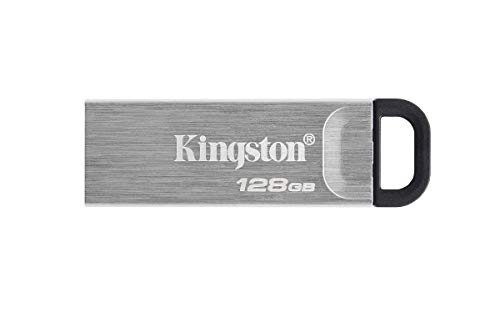 Kingston DataTraveler Kyson USB 3.2 Gen 1 USB-Stick 128GB - Mit stilvollem, kappenlosem Metallgehäuse von Kingston