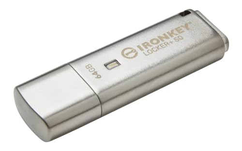 Kingston IronKey Locker+ 50 USB Stick XTS-AES-Verschlüsselung für Datenschutz mit automatischer USBtoCloud Sicherung-IKLP50/64GB Kingston IronKey Locker+ 50 USB Stick XTS-AES-Verschlüsselung für Datenschutz mit automatischer USBtoCloud Sicherung-IKLP50/64GB von Kingston