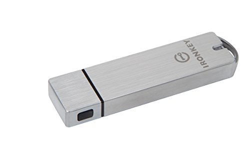 Kingston IronKey S1000 verschlüsselter USB-Stick 64GB Integrierter Kryptochip und zertifiziert für FIPS 140-2 Level 3 - IKS1000B/64GB von Kingston