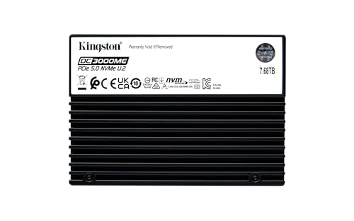 Kingston 7,68TB DC3000ME U.2 PCIe 5.0 NVMe TCG Opal Enterprise Gen5 SSD-SEDC3000ME/7T6 von Kingston