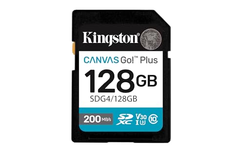 Kingston Canvas Go Plus SDXC Speicherkarte Gen4 200MB/s C10 UHS-I U3 V30 128GB-SDG4/128GB Kingston Canvas Go Plus SDXC Speicherkarte Gen4 200MB/s C10 UHS-I U3 V30 128GB-SDG4/128GB von Kingston