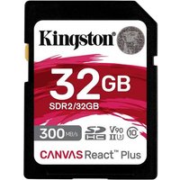 Kingston Canvas React Plus SD-Karte 32GB Class 10 UHS-II von Kingston