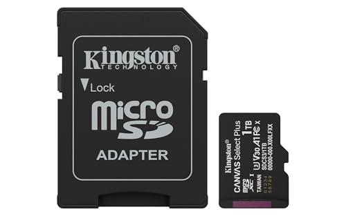 Kingston Canvas Select Plus microSD Speicherkarte 1TB microSDXC Gen3 150MB/s A1 Einschließlich SD Adapter - SDCS3/1TB von Kingston
