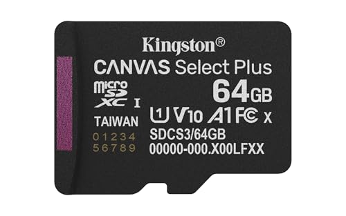 Kingston Canvas Select Plus microSD Speicherkarte 64GB micSDXC Gen3 100R A1 Ohne SD-Adapter - SDCS3/64GBSP von Kingston