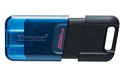 Kingston DataTraveler 80 M USB-C 3.2 Gen 1 - 200MB/s 256GB - DT80M/256GB, blau von Kingston