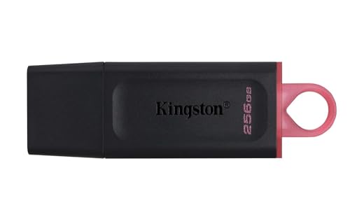 Kingston DataTraveler Exodia DTX/256GB USB-Stick 3.2 Gen 1 - mit Schutzkappe und Schlüsselring in mehreren Farben, schwarz von Kingston