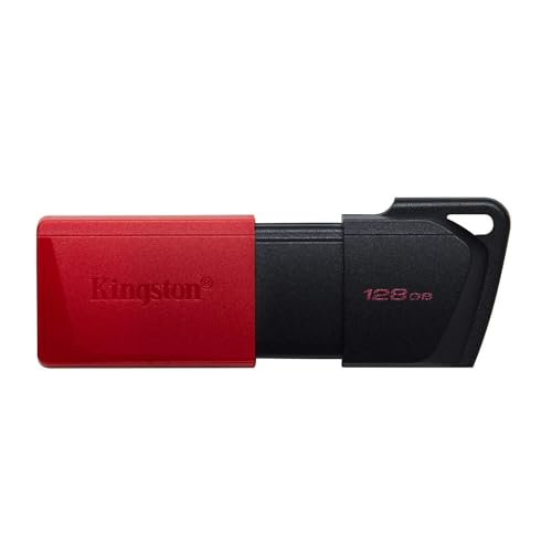 Kingston DataTraveler Exodia M USB Stick 3.2 Gen 1 DTXM/128GB - mit beweglicher Kappe (Schwarz + Rot) von Kingston
