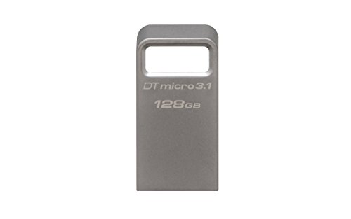 Kingston DataTraveler Micro 3.1 DTMC3/128GB Kleines Format USB 3.1 Speicherstick silber von Kingston