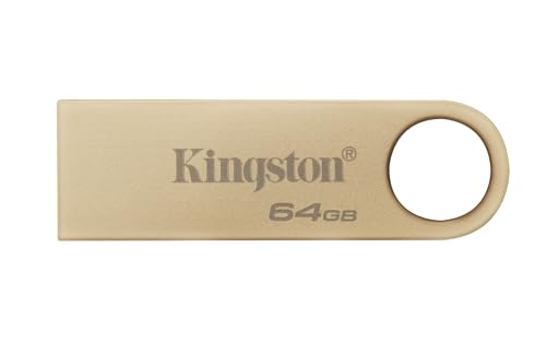 Kingston DataTraveler SE9 Gen 3 - 64GB - 220MB/s beim Lesen - Metall - USB-Stick 3.2 Gen 1 -Gold von Kingston