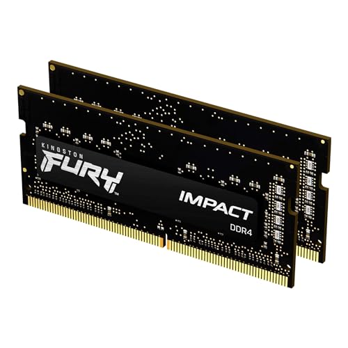 Kingston FURY Impact 32GB (2x16GB) 3200MHz DDR4 CL20 Laptop Speicher Kit mit 2 KF432S20IBK2/32 von Kingston