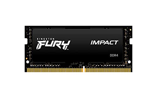 Kingston FURY Impact 8GB 3200MHz DDR4 CL20 Laptop Speicher Einzelnes Modul KF432S20IB/8, Schwarz von Kingston