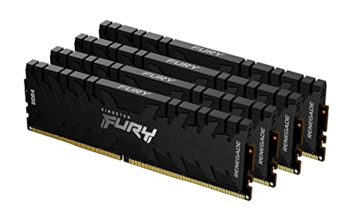 Kingston FURY Renegade 64GB (4x16GB) 3200MHz DDR4 CL16 Desktop Speicher Kit mit 4 KF432C16RB1K4/64 von Kingston