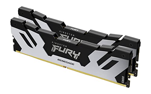 Kingston FURY Renegade DDR5 RGB Silber/Schwarz XMP 48GB (2x24GB) 8800MT/s CL42 CUDIMM Desktop Gaming Speicher Kit mit 2 - KF588CU42RSAK2-48 von Kingston