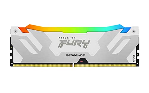 Kingston FURY Renegade Weiß RGB XMP 32GB 6400MT/s DDR5 CL32 DIMM Desktop Gaming Speicher - KF564C32RWA-32 Kingston FURY Renegade Weiß RGB XMP 32GB 6400MT/s DDR5 CL32 DIMM Desktop Gaming Speicher - KF564C32RWA-32 von KINGSTON FURY