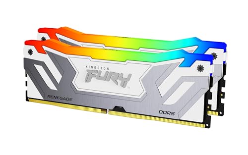 Kingston FURY Renegade Weiß RGB XMP 48GB 8400MT/s DDR5 CL40 CUDIMM Desktop Gaming Speicher - KF584CU40RWAK2-48 Kingston FURY Renegade Weiß RGB XMP 48GB 8400MT/s DDR5 CL40 CUDIMM Desktop Gaming Speicher - KF584CU40RWAK2-48 von KINGSTON FURY