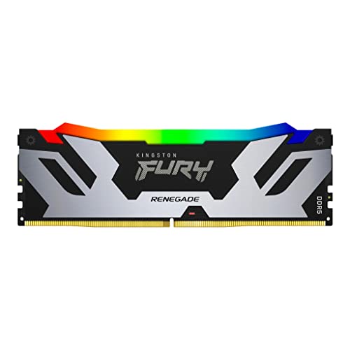 Kingston Fury Renegade Schwarz RGB XMP 16GB 7200MT/s DDR5 CL38 DIMM Desktop Gaming Speicher - KF572C38RSA-16 Kingston Fury Renegade Schwarz RGB XMP 16GB 7200MT/s DDR5 CL38 DIMM Desktop Gaming Speicher - KF572C38RSA-16 von KINGSTON FURY