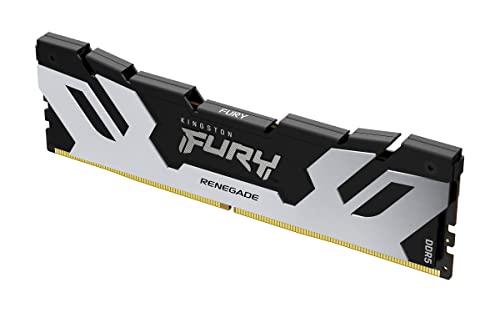 Kingston FURY Renegade DDR5 RGB Silber/Schwarz XMP 24GB 8800MT/s CL42 CUDIMM Desktop Gaming Speicher Einzelmodul - KF588CU42RSA-24 von Kingston